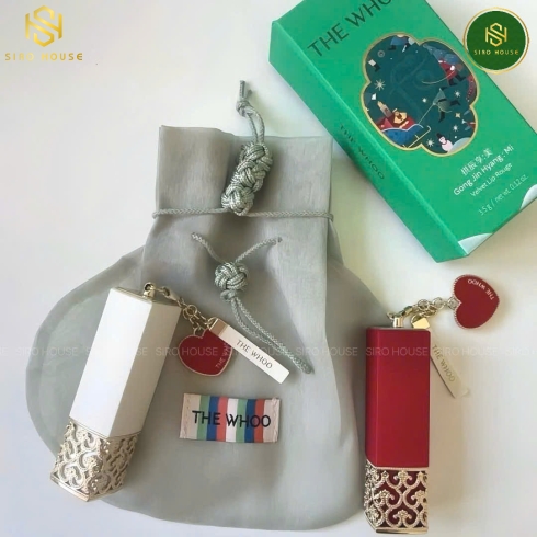 Son nhung lì The History Of Whoo Mi Velvet Lip Rouge 3.5g + Tặng túi mini (#18 Rose Pink / #24 Red Orange)