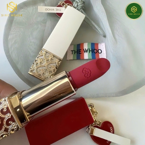 Son nhung lì The History Of Whoo Mi Velvet Lip Rouge 3.5g + Tặng túi mini (#18 Rose Pink / #24 Red Orange)