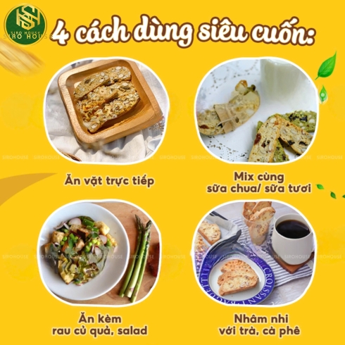 Bánh Biscotti Mixed Nuts VIET THAI Organic (Chocolate / Matcha / Original – 200g & 300g)