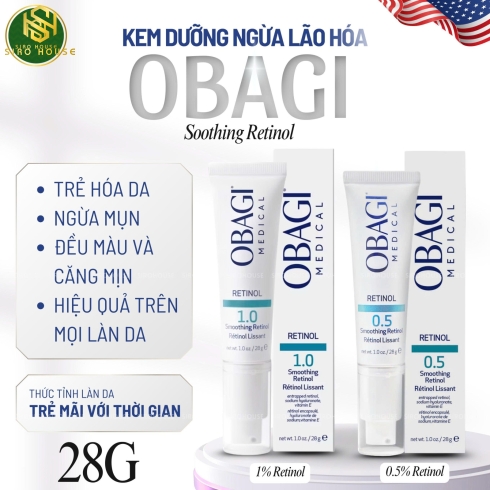 Kem dưỡng chống lão hoá, ngừa mụn OBAGI Retinol 0.5% & 1.0%