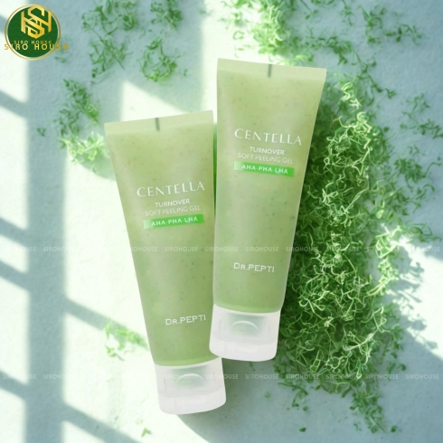 Gel tẩy tế bào chết chiết xuất rau má DR.PEPTI Centella Turnover Soft Peeling Gel 100mL
