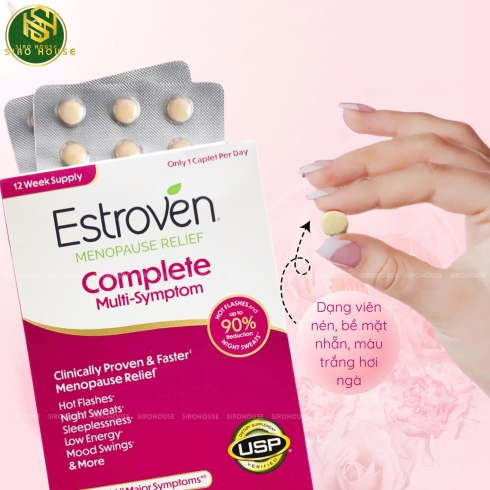 Viên uống hỗ trợ cân bằng nội tiết tố ESTROVEN Menopause Relief 84 viên 