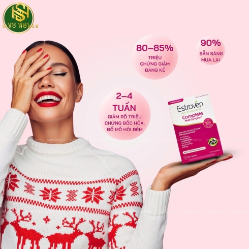 Viên uống hỗ trợ cân bằng nội tiết tố ESTROVEN Menopause Relief 84 viên 