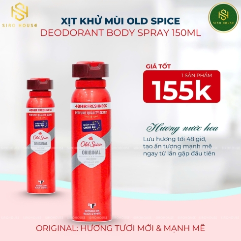 Xịt khử mùi OLD SPICE 150ml