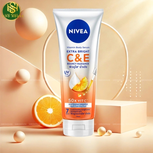  Sữa dưỡng thể sáng da NIVEA Extra Bright C & E 170mL 