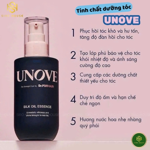 Tinh chất dưỡng tóc UNOVE Silk Oil Essence 70mL