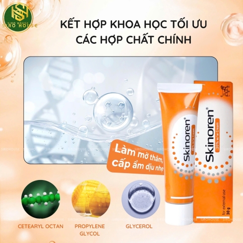 Kem giảm mụn mờ thâm mụn SKINOREN KREM 30g 