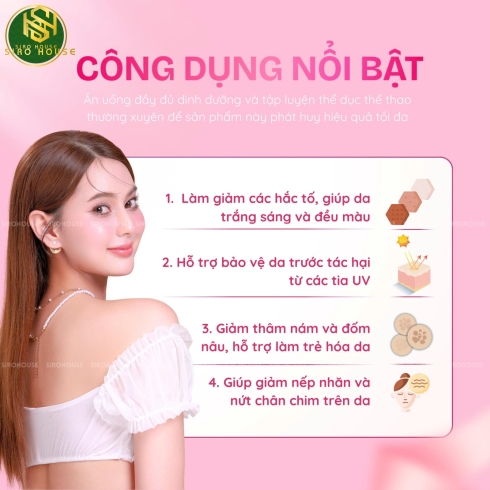 Viên uống trắng da, chống nắng DIETARY SUPPLEMENT Triple White Extra 50 viên