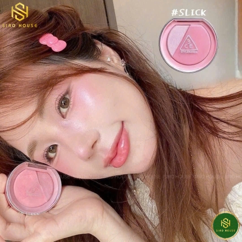 Phấn má hồng & highlight 3CE Blushlighter 4.3g - Slick