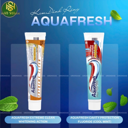 Kem đánh răng AQUAFRESH Whitening Action & Cavity Protection 158.7g