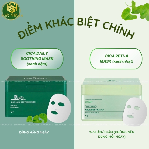 Mặt nạ rút chống lão hóa VT Cica Reti-A Mask 30 miếng