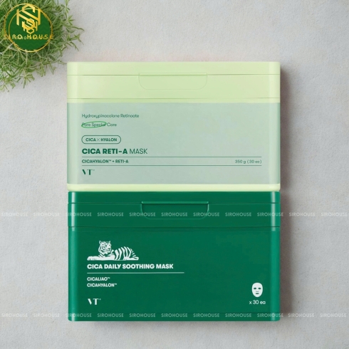 Mặt nạ rút chống lão hóa VT Cica Reti-A Mask 30 miếng