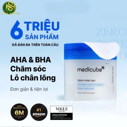 Toner pad MEDICUBE #Zero Pore Pad 70 miếng