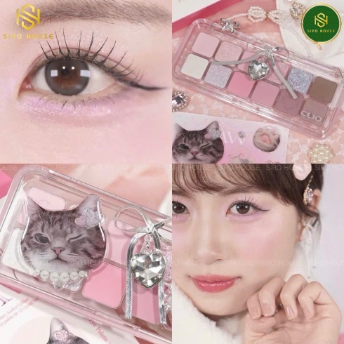 [Luxury Koshort Edition] Phấn mắt 12 ô CLIO Pro Eye Palette Air - Crystal Paw