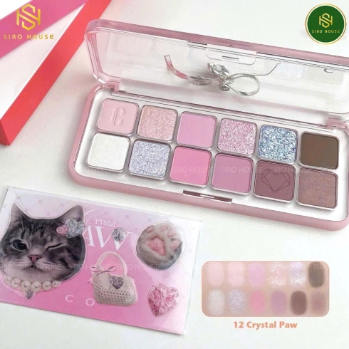 [Luxury Koshort Edition] Phấn mắt 12 ô CLIO Pro Eye Palette Air - Crystal Paw