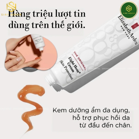 Son dưỡng môi, Kem dưỡng đa năng ELIZABETH ARDEN Eight Hour Cream 50mL - Lightly Scented & The Original L