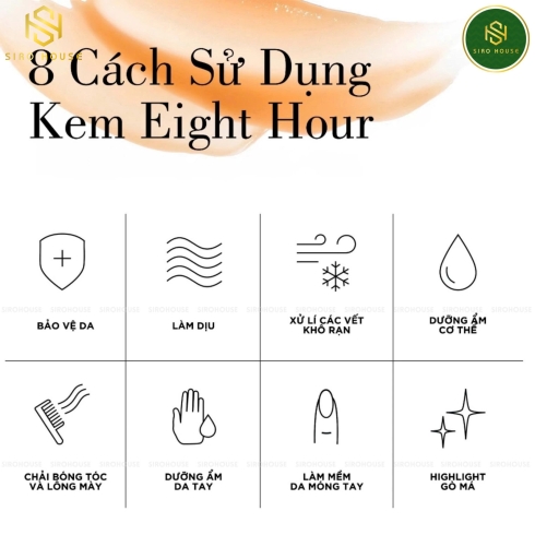 Son dưỡng môi, Kem dưỡng đa năng ELIZABETH ARDEN Eight Hour Cream 50mL - Lightly Scented & The Original L