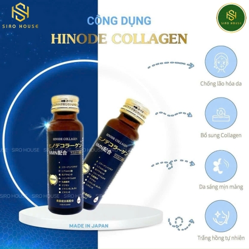 Collagen nước NMN Hinode Collagen 10 chai x 50mL