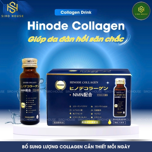 Collagen nước NMN Hinode Collagen 10 chai x 50mL