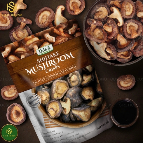 Nấm Sấy DJ&A Shiitake Mushroom Crisps 300g & 65g