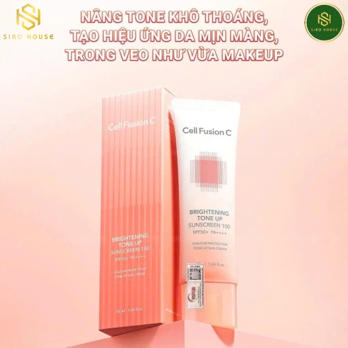 Kem chống nắng CELL FUSION C #Brightening Tone Up SPF50+ PA++++ 50mL