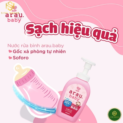 Nước rửa bình SARAYA Arau Baby 500mL 