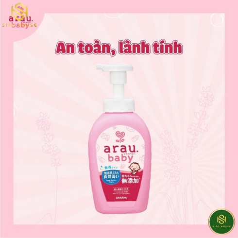 Nước rửa bình SARAYA Arau Baby 500mL 