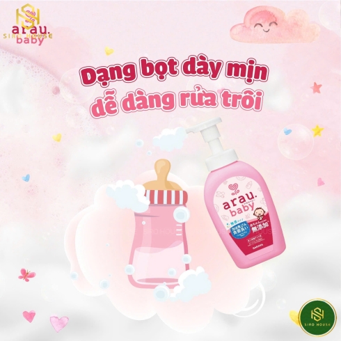Nước rửa bình SARAYA Arau Baby 500mL 