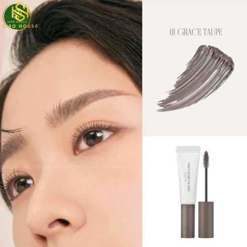 Mascara chân mày ROMAND Han All Brow Cara 9g - 01 Grace Taupe & 02 Mild Woody 