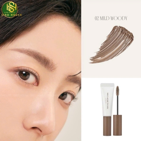 Mascara chân mày ROMAND Han All Brow Cara 9g - 01 Grace Taupe & 02 Mild Woody 
