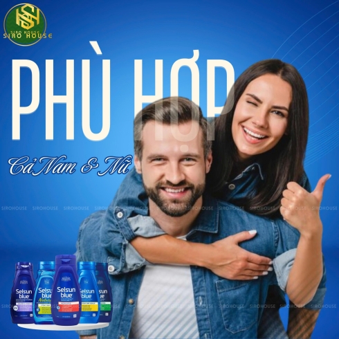 Dầu Gội Trị Gàu SELSUN BLUE 325mL (Cleanse & Conditions 2-in-1, Medicated, Itchy Dry Scalp, Moisturizing with Aloe, Naturals Itchy Dry Scalp)