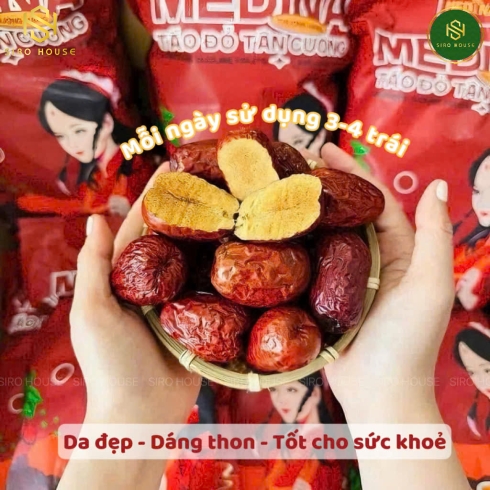 Táo đỏ Tân Cương thượng hạng MEDINA 1kg size 60-70 trái 
