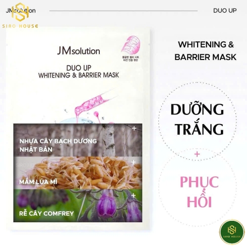 Mặt Nạ Dưỡng Da JMSOLUTION Duo Up 30mL (B5 Whitening & Barrier, H9 Whitening & Moisturizing, Tea Tree Whitening & Calming)