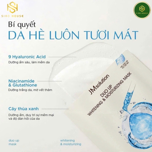 Mặt Nạ Dưỡng Da JMSOLUTION Duo Up 30mL (B5 Whitening & Barrier, H9 Whitening & Moisturizing, Tea Tree Whitening & Calming)