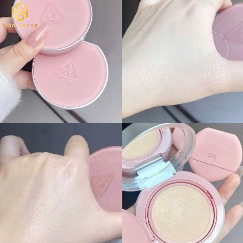 Phấn Nước 3CE Fitting Mesh Cover Cushion SPF40 PA++++ P01 11g x 2 (Bản gốc + Refill)