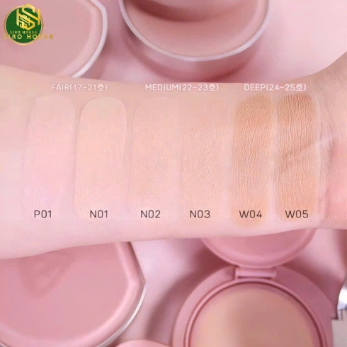 Phấn Nước 3CE Fitting Mesh Cover Cushion SPF40 PA++++ P01 11g x 2 (Bản gốc + Refill)