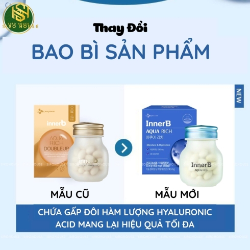 Viên uống cấp nước INNERB Aqua Rich 56 viên