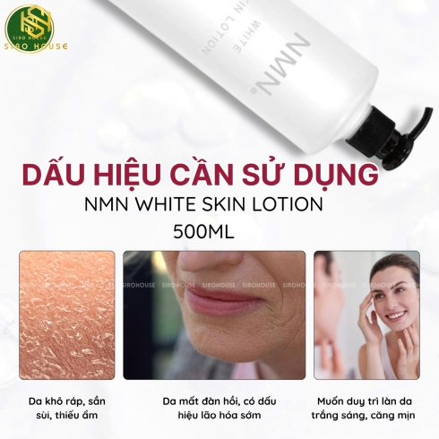 Nước cân bằng NMN White Skin Lotion 500mL