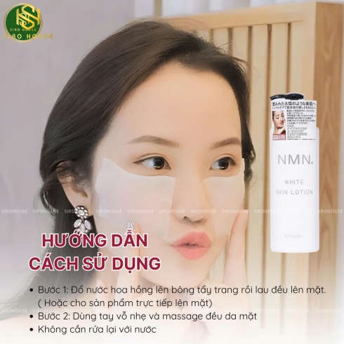 Nước cân bằng NMN White Skin Lotion 500mL