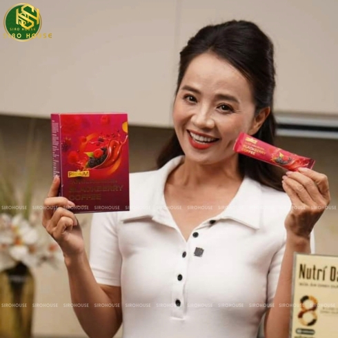 Cà phê giảm cân mâm xôi đen Premium Blackberry Coffee 15 gói x 16g